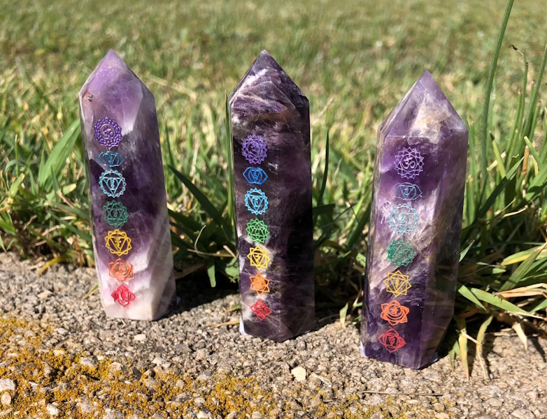 Punta generador Amatista chakras